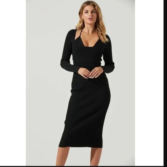 Robe Midi ASTR The Label - Taille S Jaune - Neuve Avec étiquettes